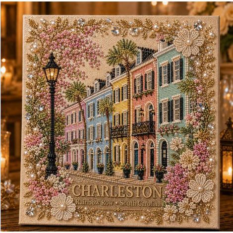 New Eternal American Souvenir Destination Pearl Art Set - Loose Pearls - Style D - 2525