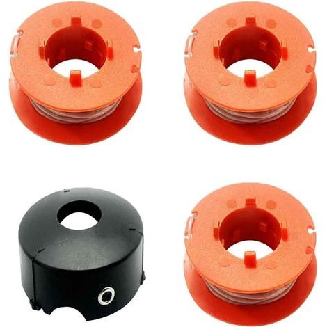 1,6 mm Trimmerfadenspule – Für Bosch ART 23/26/30 Combitrim Easytrim Akku-Rasenmäher – 3er-Pack + 1 Schutzhülle (1/5)