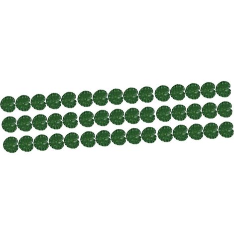 45pièces Lotus Artificielles pour Décoration De Bassin Étang Et Aquarium Flottantes Et Réalistes Simulation Foliage (1/5)