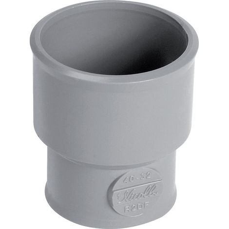 Nicoll – Manchon de réduction femelle-femelle 40/32 – Raccord évacuation PVC Ø32 mm – Pour douille 33x42 – Réalisé en PVC