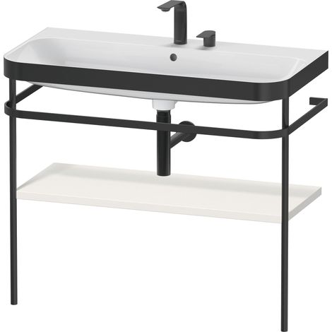 Set Duravit Happy D.2 Plus con soporte metálico, 975x490mm, 2