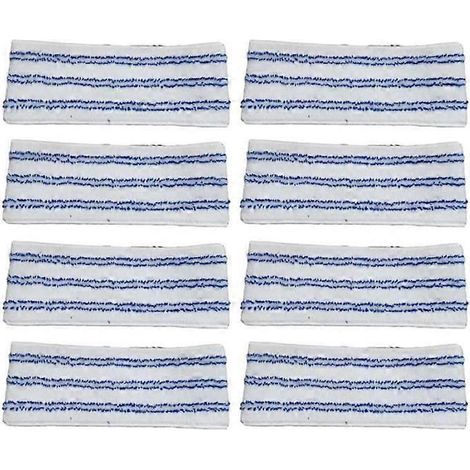 Balai-serpillère en microfibre Mr. Clean pour utilisation humide et sèche, lavable en machine avec têtes remplaçables, blanc/bleu. (1/4)