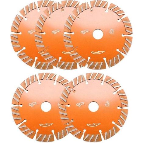 5 dischi diamantati da taglio (133 mm) per seghe circolari – Tagliano cemento, ceramica e granito – Qualità professionale per un taglio netto e preciso (1/4)