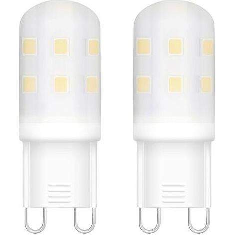 Ampoules LED G9, ampoules LED à culot bipolaire G9 de 2W, ampoules d'énergie équivalentes à des ampoules halogènes de 20W (Blanc chaud, 2 Pack) (1/5)