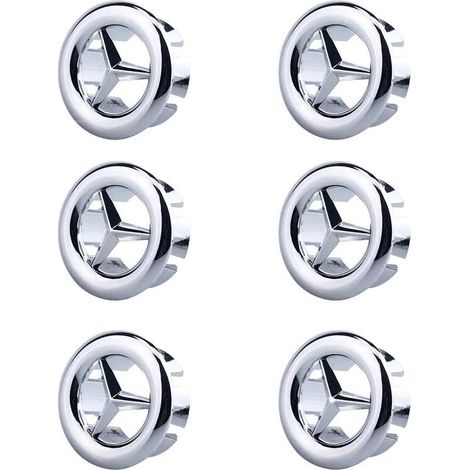 Sink Overflow Cover, Round Sink Hole Cover, Round Drain Plug Cover, Insert-in-hole Drain Stopper for Sink, Bathroom, Kitchen (Silver) (1/5)