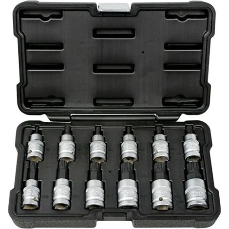 JBM 54164 Set di inserti XZN 1/2" 12 Pz.