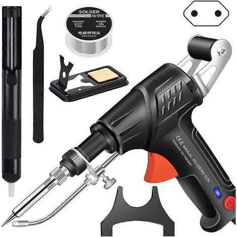 3-in-1-Set zum Schweißen, Schneiden und Abisolieren – Schnelles Aufheizen, ergonomisches Design, ideal für Anfänger und Heimwerkerprojekte – Perfektes Schwarz