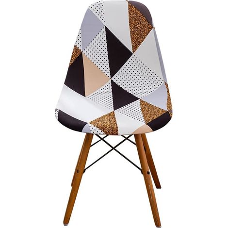 Housses de Chaise Salle à Manger Housse de Chaise scandinave pour Salle à Manger Extensibles 4 Pieces Doré (1/5)