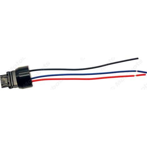 Douille de lampe automobile 3157 à 3 fils, câble d'extension mâle pour douille de lampe 3157, adaptateur LED T25 avec fil (1/4)