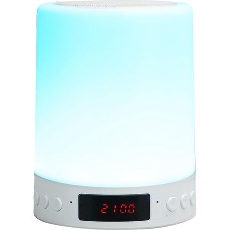 Lautsprecher-Nachtlicht als Geschenk für Teenager-Mädchen, smarte Uhrlampe, tragbarer Radiowecker (1/5)