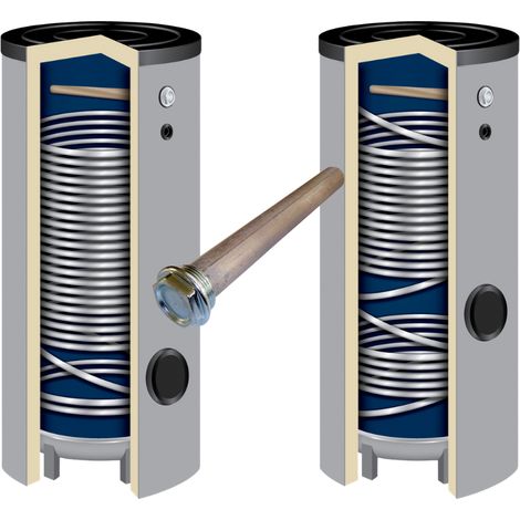 Wärmepumpenspeicher Solarspeicher Warmwasserspeicher Brauchwasserspeicher Puffer 150 1 (1/5)