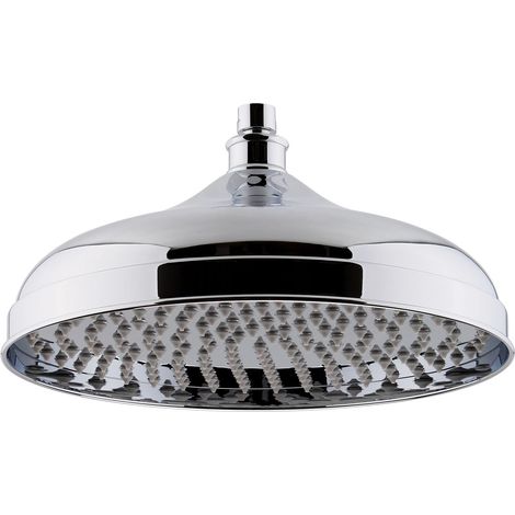Traditional Fixed Shower Head, 300mm - Chrome