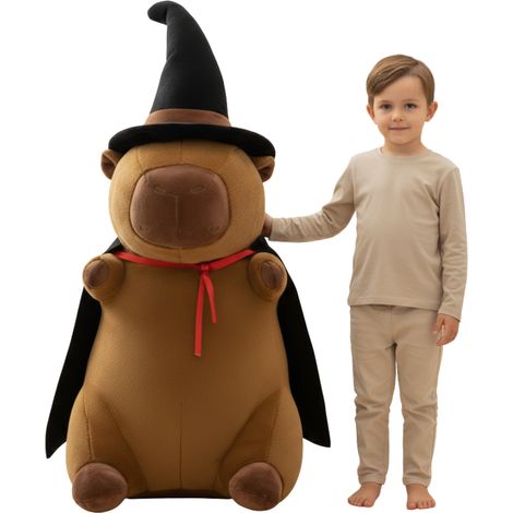 Gran almohada de peluche con forma de capibara mago de 100 cm. (1/5)