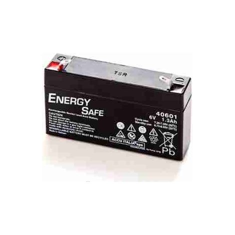 Pb AGM VRLA Batterie Energy Safe Serie 6V 1,3Ah C20 (F1)