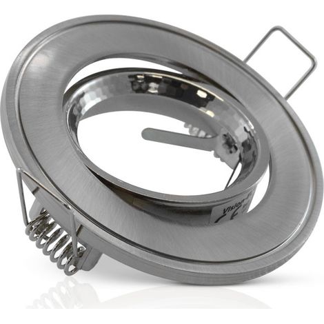 Support plafond Rond Orientable Argent Ø85 mm Miidex Lighting®