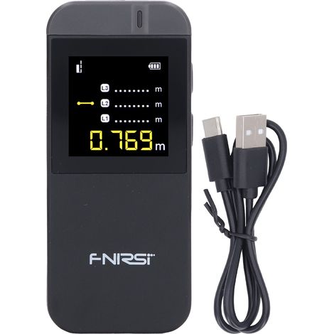 Télémètre infrarouge intelligent, écran LCD, dispositif de mesure de distance de détection de gravité, 0.05 à 40 mètres (1/5)