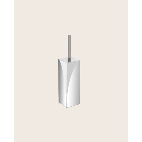 Portascopino quadrato con fondo antiscivolo cromo Prestige