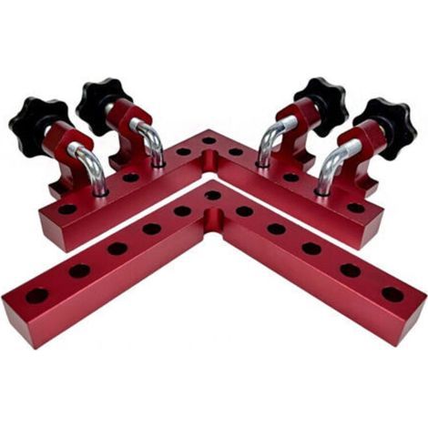 A set of 90° aluminum corner clips – woodworking (set of 6 pieces, 120 mm) (1/4)