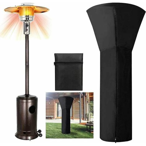 Couverture de Chauffe-Patio, Housse pour Parasol Chauffant en 210D Oxford Imperméable, Bache de Protection pour Chauffage de Terrasse Extérieur Anti-Poussière/Vent (240x92x59cm) BLOW (1/5)