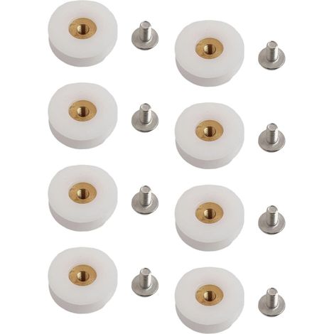 8 Shower Door Rollers 22.5mm Steel 8 Rollers for (1/5)