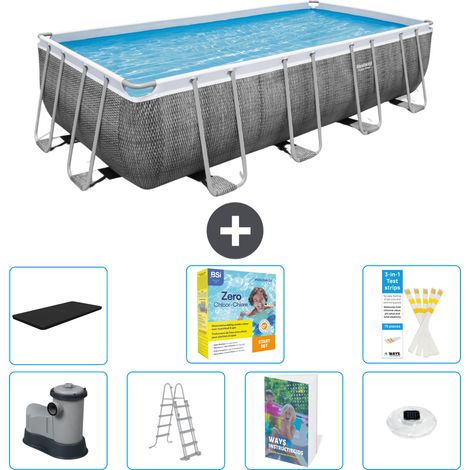 Bestway Bestway Power Steel Rectangulaire - 549x274x122 cm - 8-pièces  S526 (1/4)
