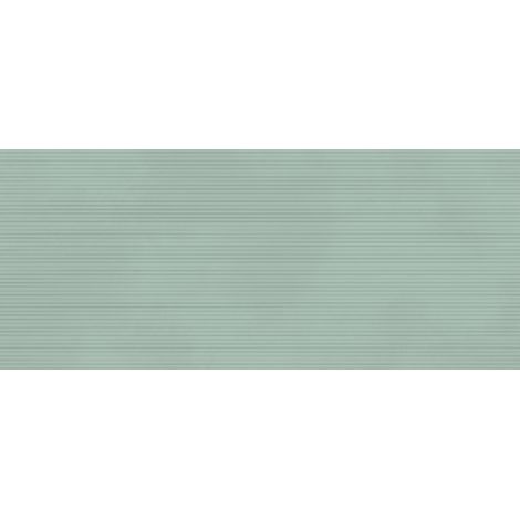 Carrelage effet Béton 3D Vert Argile Linear 120x50x0,85 cm Mat Cortivo - Mur intérieur (vendu par carton de 1,8 m²) - RO'MA CARRELAGE
