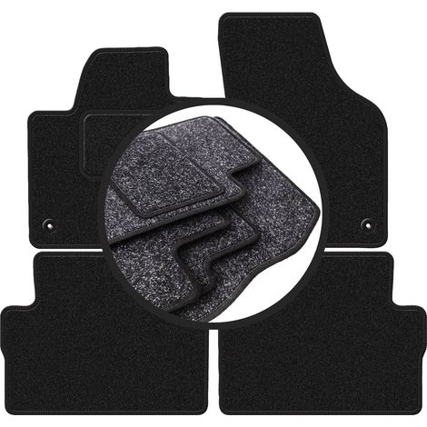 Alfombrillas de terciopelo para coche: Volkswagen Sharan II monovolumen (2010-) antracita (1/5)