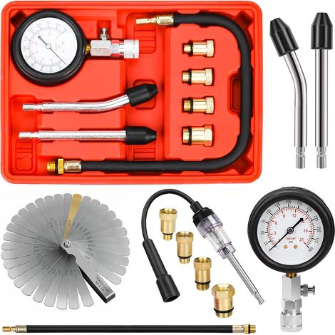 Cylinder Compression Tester, Compressiometer for Petrol Engines, 0-20 Bar (1/5)