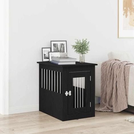 Mobilier pour cage à chien en chêne noir, dimensions : 45 x 62 x 59 cm, bois d'ingénierie.