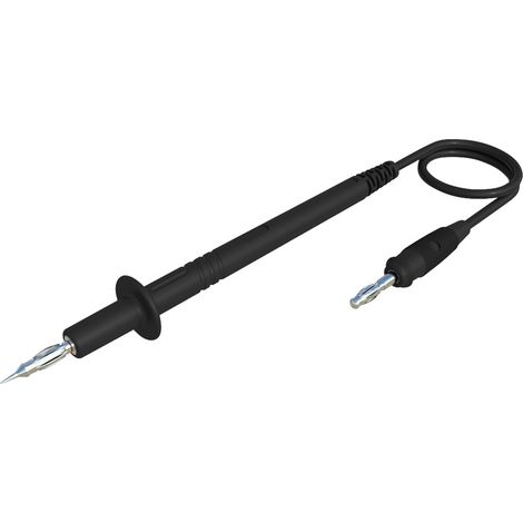 Hirschmann Test & Measurement PL 3 Messleitung 4 mm-Stecker Lamellenstecker 4 mm 1.00 m Schwarz 1 St