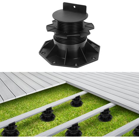 Jiubiaz Set di 100 supporti per travetti, 100% riciclati, altezza da 60 a 140 mm, montanti regolabili in altezza (1/5)