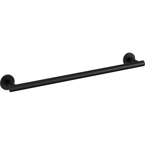 COSMIC Architect Sp porte-serviette de salle de bain barre de serviette noir doux (noir mat) murale seulement vissé (30CM) (1/5)