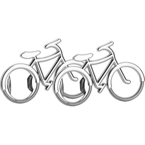 2Pcs Créatif Décapsuleur Forme de Vélo Cadeau Décoration Bière Porte-Clé Ouvre-Bouteille