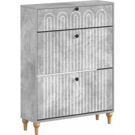Shoe Cabinet ALKMAAR 78 x 24 x 103 cm Engineered Wood vidaXL (1/5)