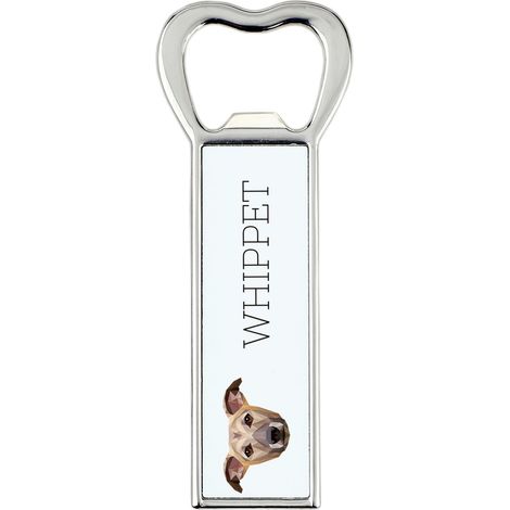 Whippet, Levriero Inglese - apribottiglie con foto e dedica per la birra Art-Dog (1/5)