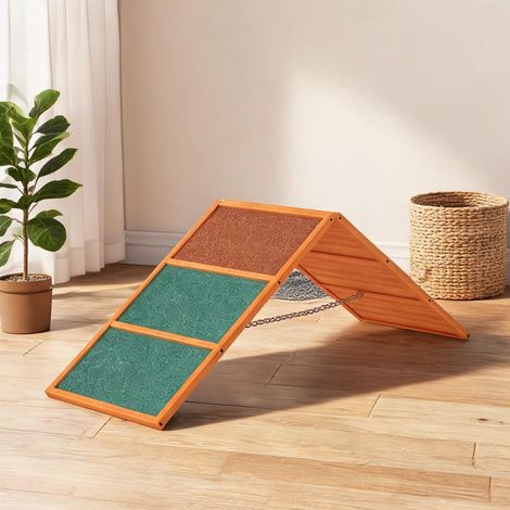 Rampe d'agilité pour chien pliable avec hauteur réglable en bois (1/5)