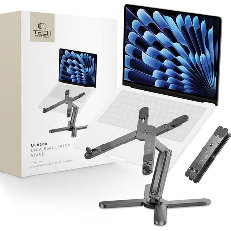 Soporte de escritorio universal para port谩tiles de hasta 16 pulgadas - gris (1/5)
