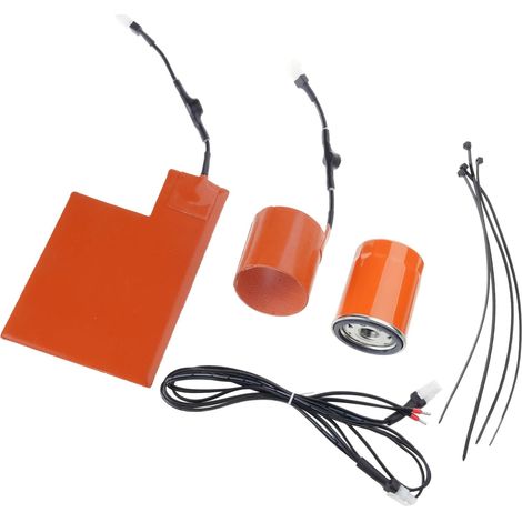 Ensemble de protections contre le froid pour générateur comprenant un coussin chauffant de batterie et un chauffage à huile pour modèles à refroidissement par air de 9 kW à 22 kW (1/5)