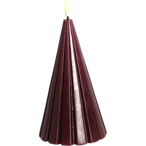 Sirius Laura Baum LED Kerze Bordeaux 23 cm