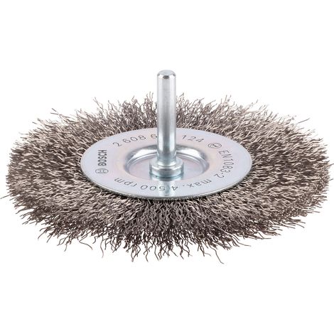 Bosch Accessories Brosse circulaire 100 mm, 0,3 mm, 10 mm, 4500 tr/min Diam. tige 6 mm 2608622124 1 pc(s) (1/8)