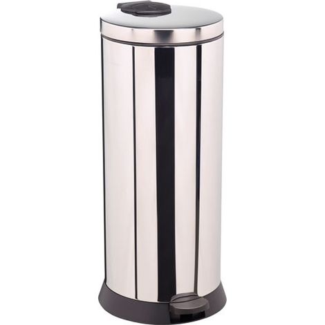 Poubelle Magic 30l inox brillant - ROSSIGNOL