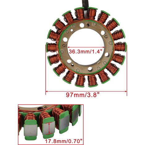 Zündspulen-Stator-Papierpad-Kit passend für Transalp 650 XLV650 XL650V 2000-2006 (1/4)