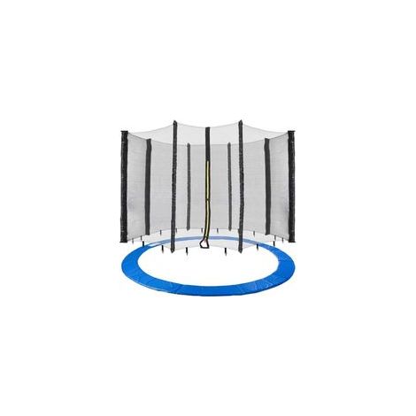 Filet Trampoline 244 cm,Filet de Protection pour Trampolines 6 Barres,Résistant aux UV (1/4)
