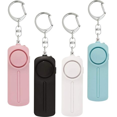 dispositifs d'alarme personnels, porte-clés d'alarme de sécurité avec lampes torches LED, porte-clés d'alarme d'autodéfense, équipements de protection individuelle pour femmes, enfants et personnes âg