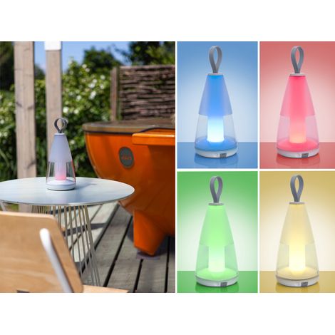 Smarte Akku LED Außentischleuchte PEPPER mit RGB & Weißtöne dimmbar H: 22cm (1/5)