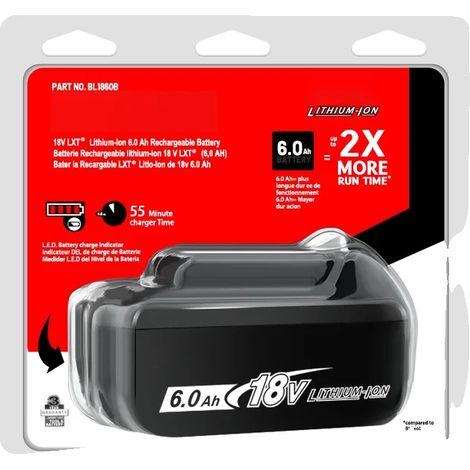 Batterie, 18V, capacité de 6,0Ah, VIOLET, 18V-c (1/2)
