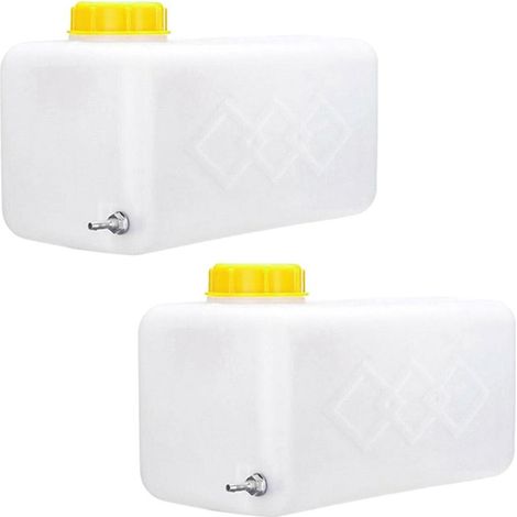 Lot de 2 réservoirs de carburant/huile de 5,5 L en plastique pour chauffage de stationnement à air chaud Eberspacher, compatibles avec camions et caravanes. (1/5)