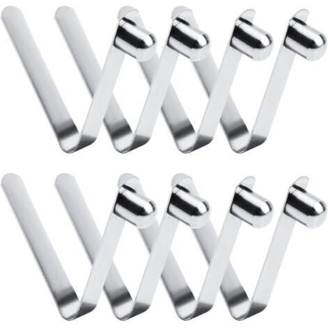 Ahlsen 8pcs pinces à ressort, pinces à ressort pour kayak de 8 mm, à ressort à bouton-poussoir en acier inoxydable pour mât de tente à pagaie de camping (1/3)