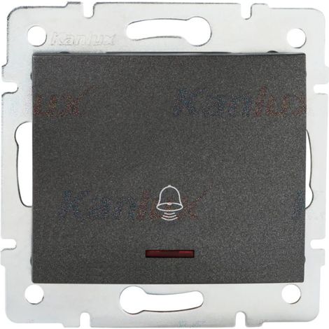 Pulsante campanello LED LOGI grafite Kanlux 25253 parete (1/2)
