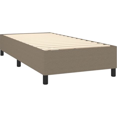 Rete a doghe su gambe giroletto 100x200 cm tessuto tortora TDL0206945